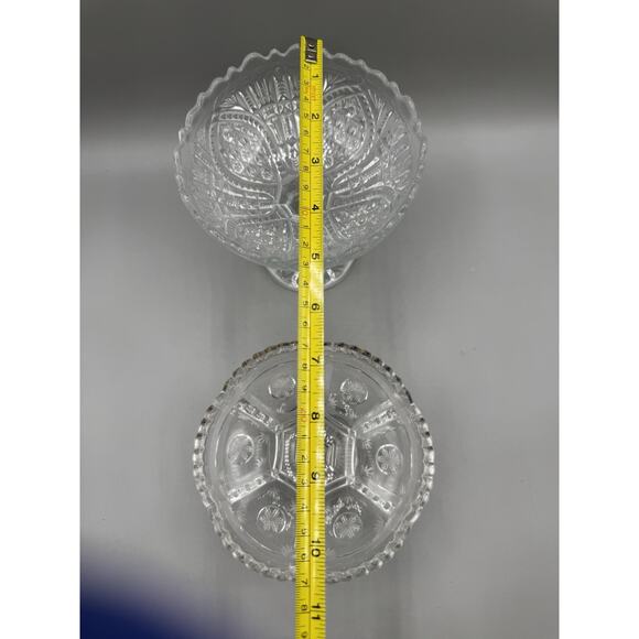 EPAG Compote Bowl Trinket Candy Dish Jewelry Nuts Set 2 Antique - Picture 5 of 9